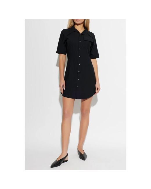 AMI Black Shirt Dresses
