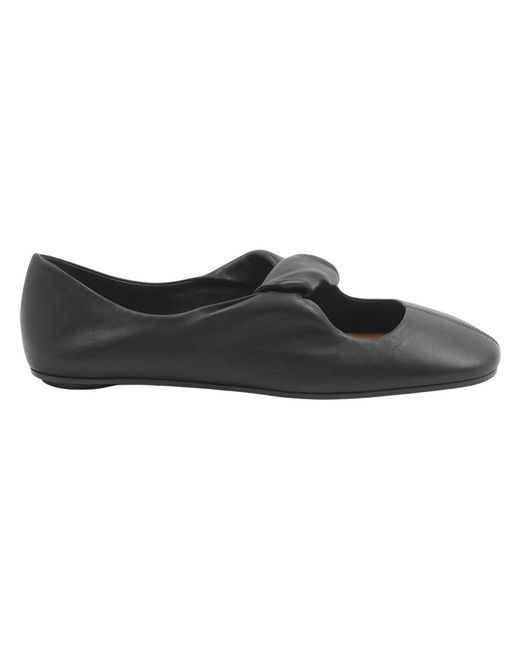 McQueen Black Ballerina Shoes