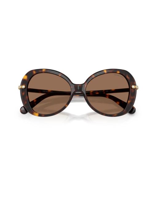 Swarovski Sk6059 Cat-Eye Zonnebril in het Brown