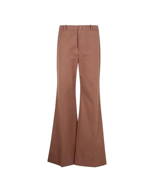 Chloé Brown Wide Trousers