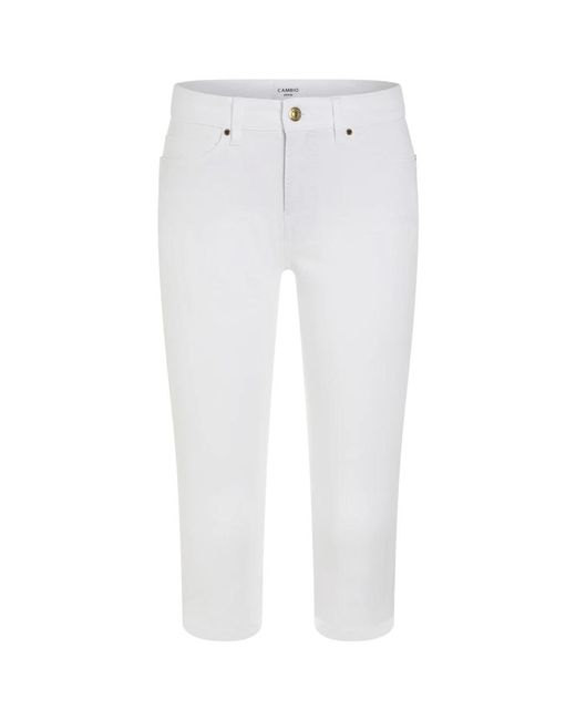 Cropped Jeans Cambio de color White