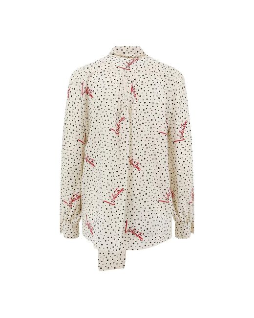 Valentino White Blouses