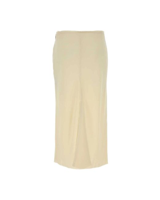 Midi Skirts AMI de color Natural