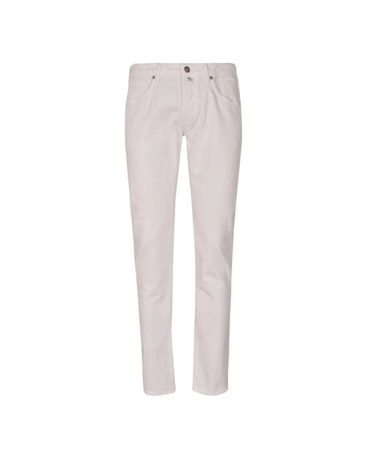 Incotex Gray Slim-Fit Trousers for men