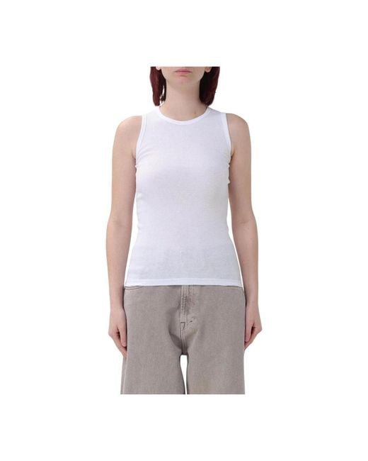 Aries Purple Sleeveless Tops