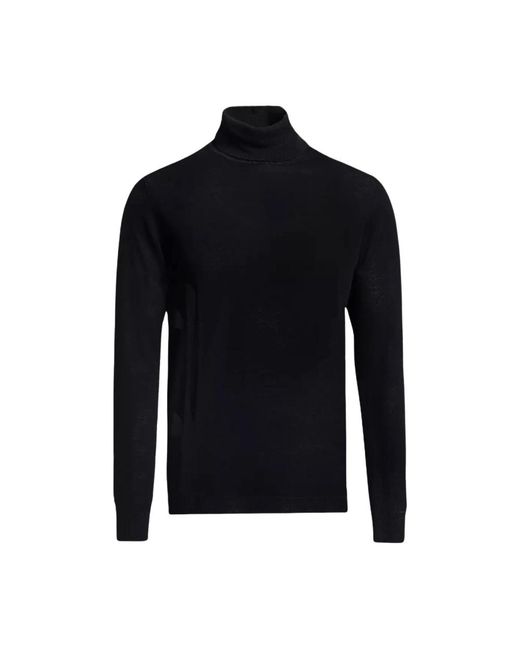 Baldessarini Truien & Vesten ,Zwart ,Wol Wollen Trui Met Omslagkraag in het Black voor heren