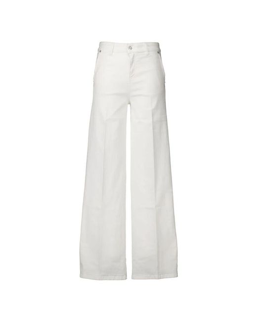Lois White Wide Jeans