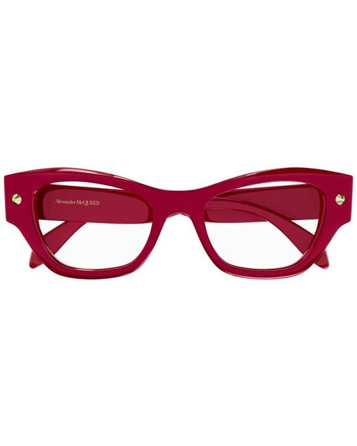 Alexander McQueen Red Glasses