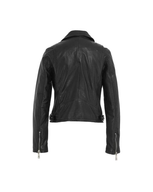 Guess Black Leather Jackets