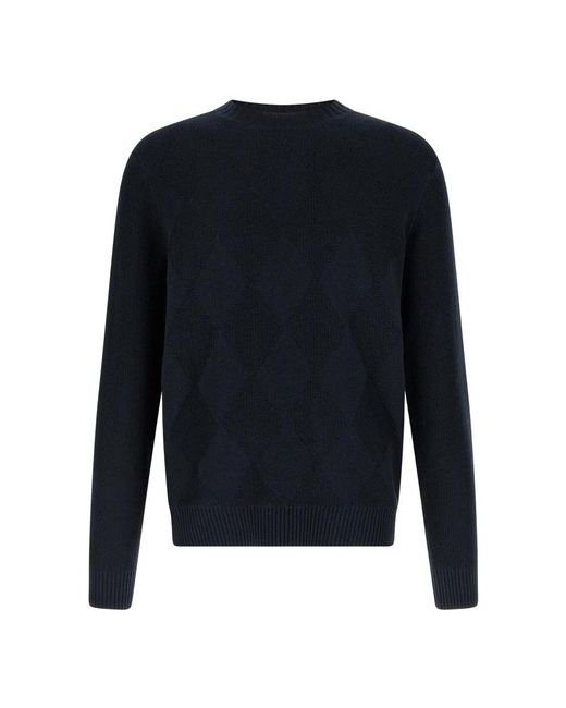 Ballantyne Blue Round-Neck Knitwear for men