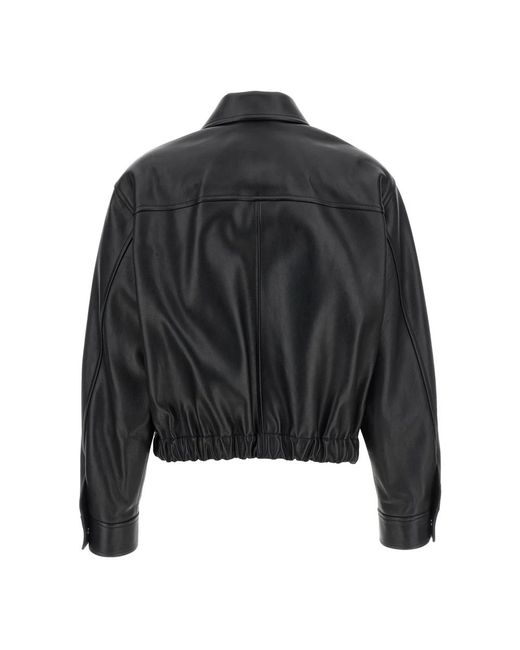 Versace Leren Blouson in het Black