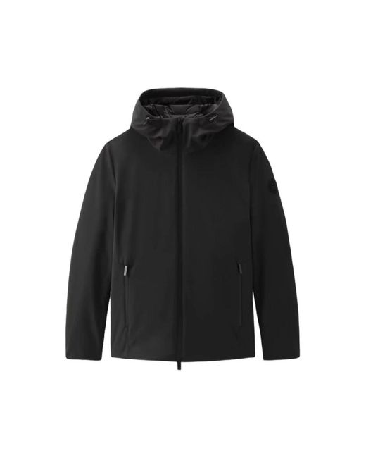 Woolrich Black Winter Jackets for men