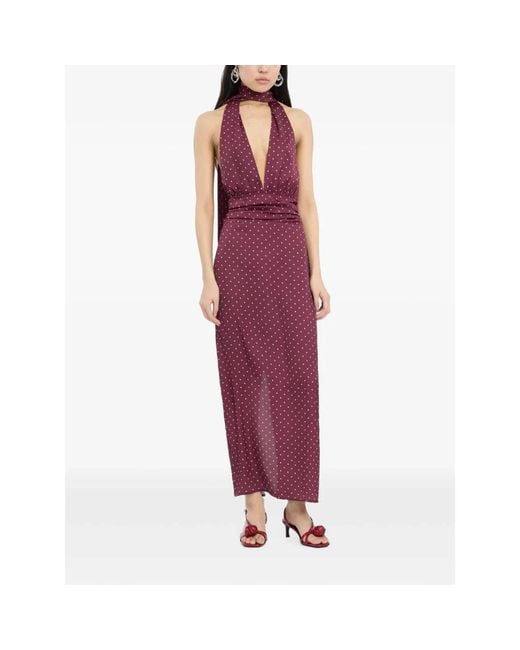 ROTATE BIRGER CHRISTENSEN Purple Maxi Dresses