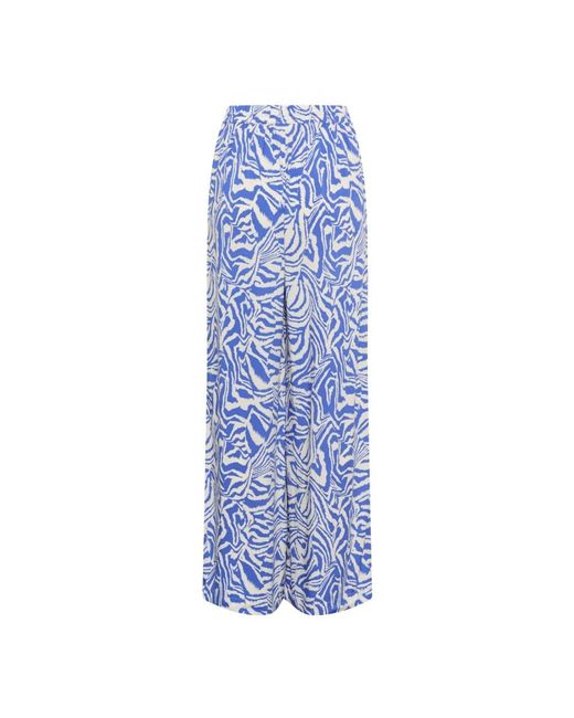 Part Two Blue Wide Trousers