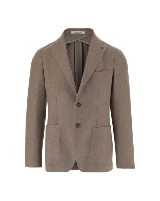Tagliatore Jassen ,Grijs ,Wol Blazer in het Brown voor heren