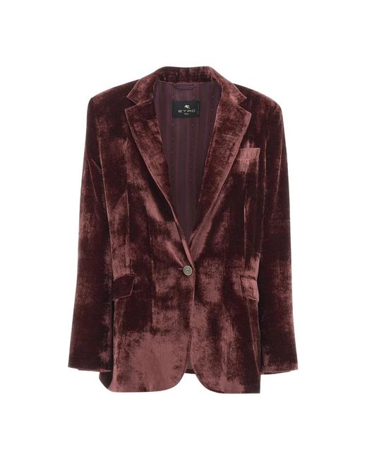 Etro Purple Blazers