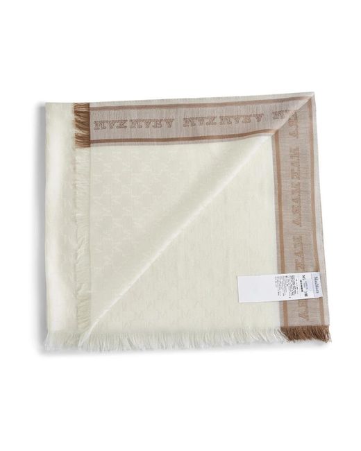 Max Mara White Scarves