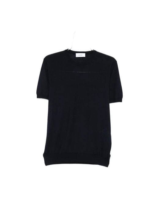 Round-Neck Knitwear Lardini de hombre de color Black