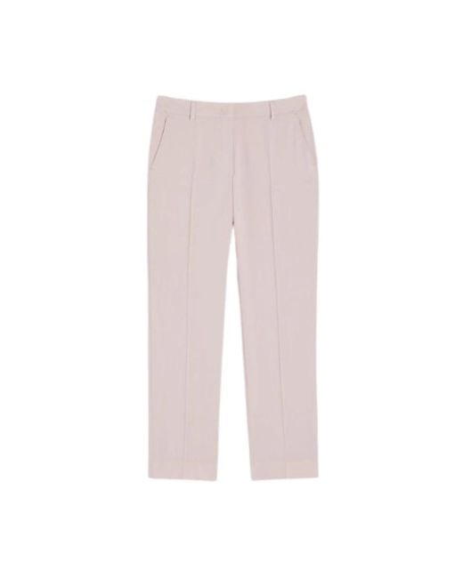 Weekend by Maxmara Pink Slim-Fit Trousers
