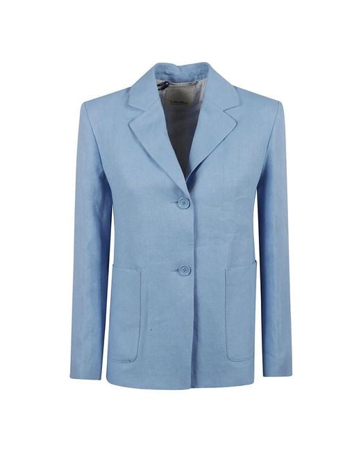 Max Mara Blue Blaue Olivia Jacken