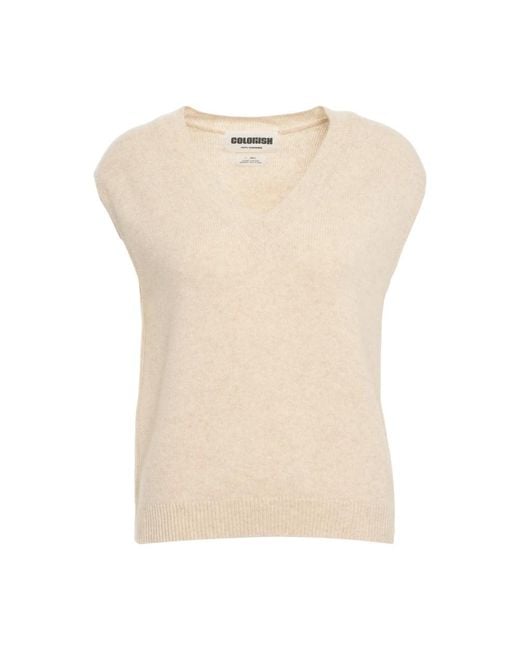 Crush Cashmere Knitwear in het Natural