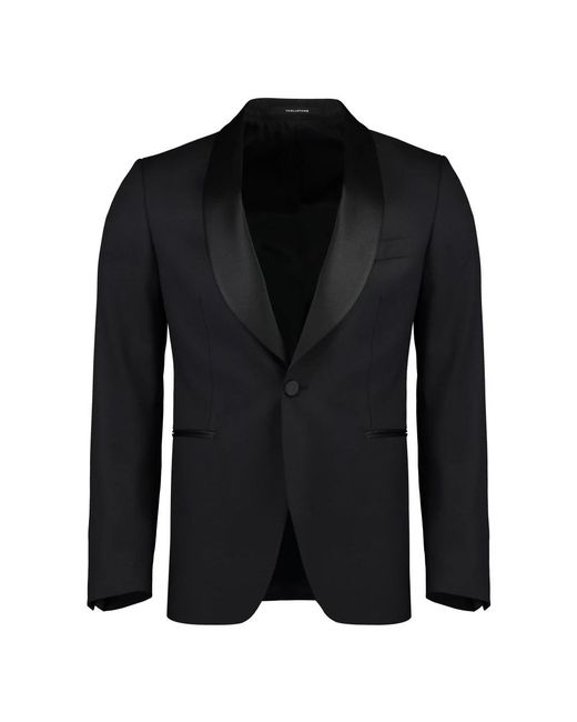 Tagliatore Black Single Breasted Suits for men