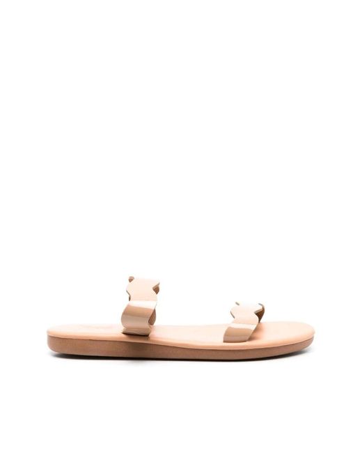 Flat sandals Ancient Greek Sandals de color Pink