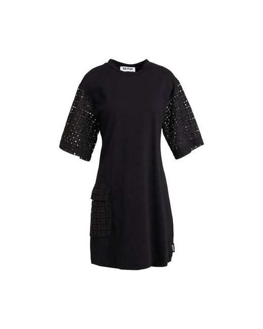 Ice Play Black Short Dresses