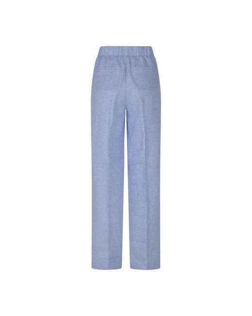 Peserico Blue Straight Trousers