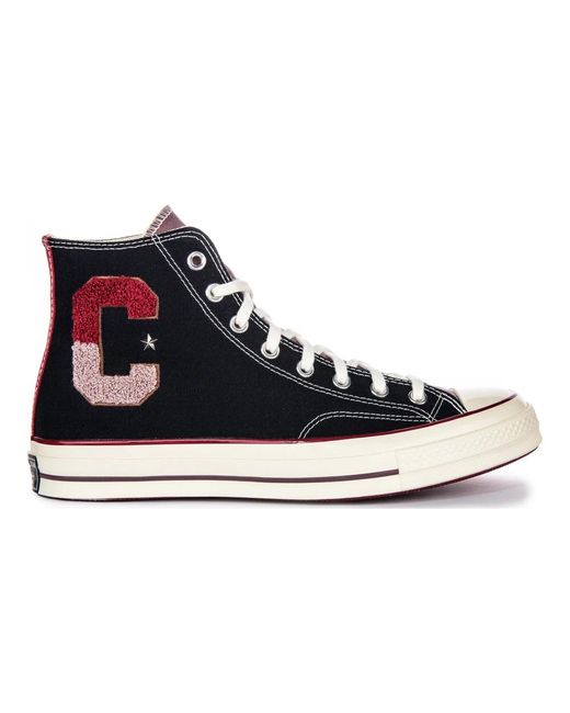 Converse Blue Varsity Letter High-Top Canvas Sneakers for men