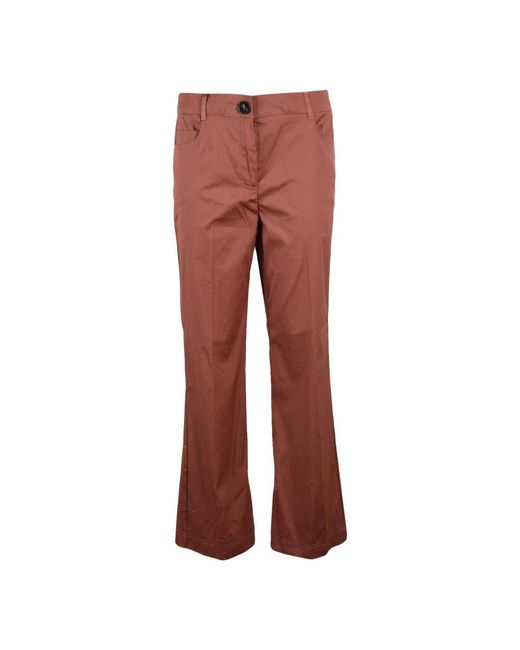 Marella Red Wide Trousers