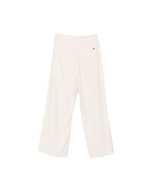 Liu Jo White Wide Trousers