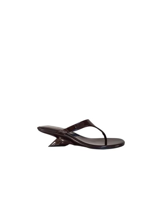 Jeffrey Campbell Brown Heeled Mules