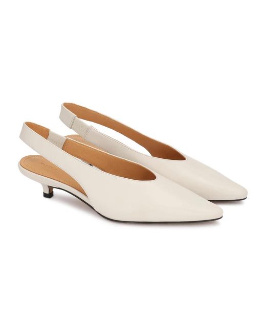 Kazar White Slingback Pump