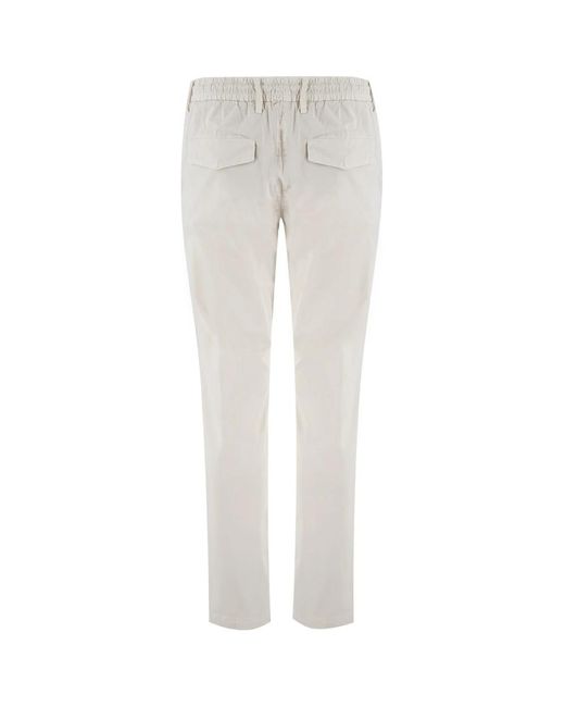 Eleventy Gray Slim-Fit Trousers for men