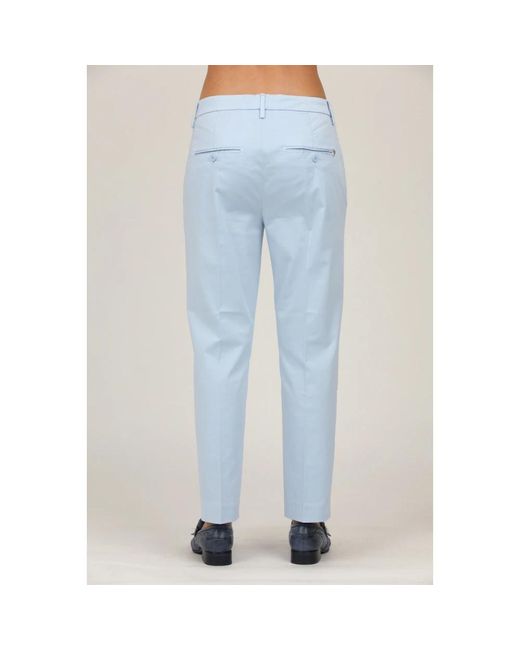 Trousers > straight trousers Dondup en coloris Blue