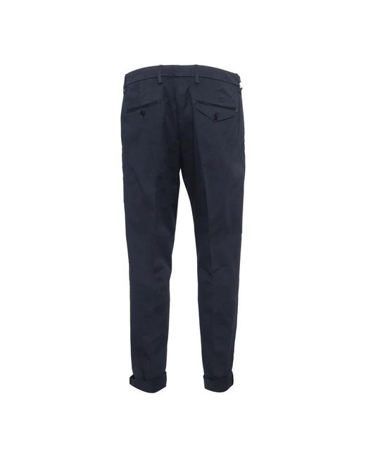 Dondup Blue Slim-Fit Trousers for men