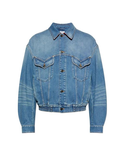 Denim Jackets Versace pour homme en coloris Blue
