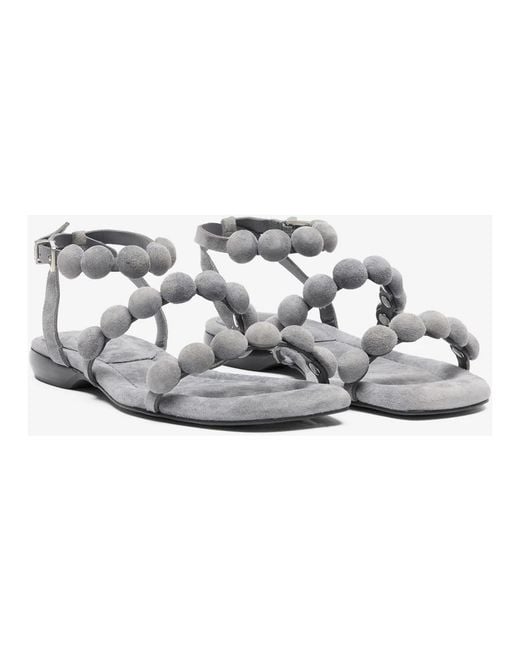 Ash Metallic Flat Sandals
