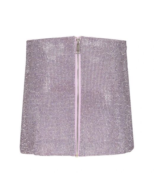 Self-Portrait Purple Short Skirts