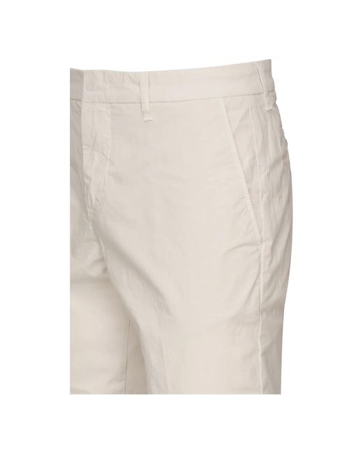 Fay Broeken ,Wit ,Witte Slim Fit Broek in het Natural voor heren