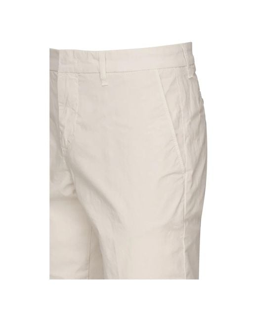 Fay Broeken ,Wit ,Witte Slim Fit Broek in het Natural voor heren