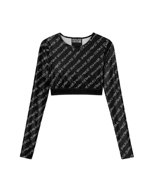 Versace Jeans Couture Black Long Sleeve T-Shirts