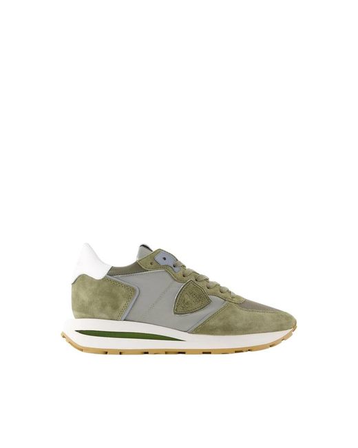 Sneakers basse khaki - nylon di Philippe Model in Green da Uomo