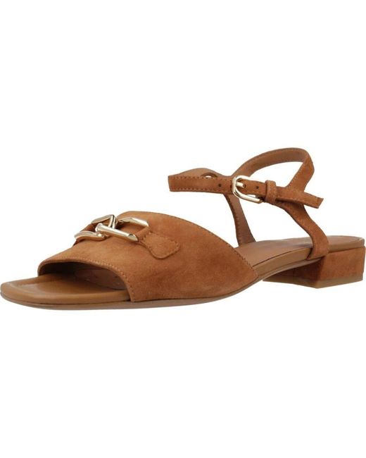 Flat Sandals di Geox in Brown