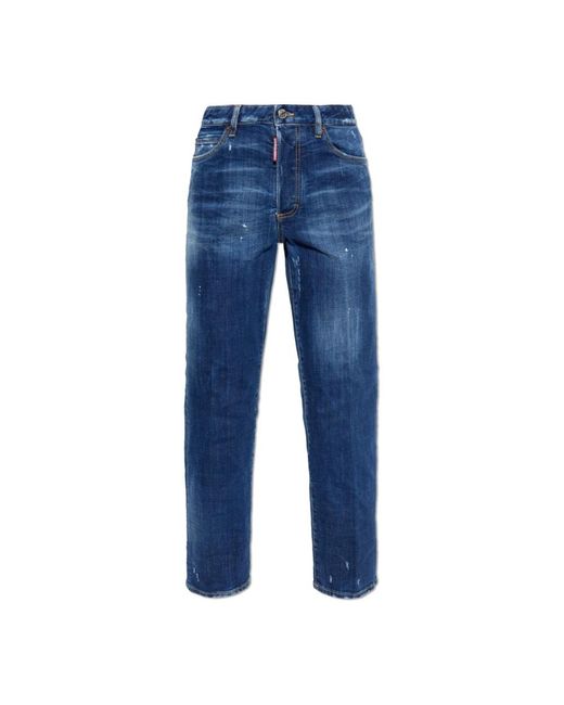 DSquared² Blue Cropped Jeans