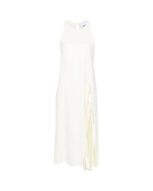 Erika Cavallini Semi Couture White Midi Dresses