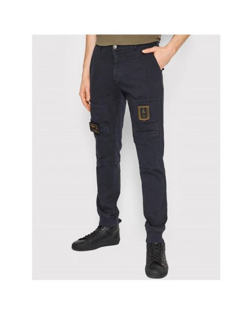 Aeronautica Militare Blue Sweatpants for men