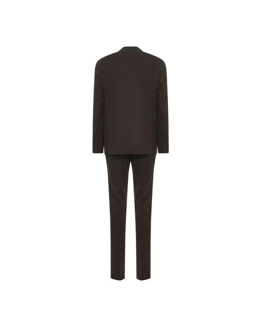 Tagliatore Double Breasted Suits in het Black voor heren