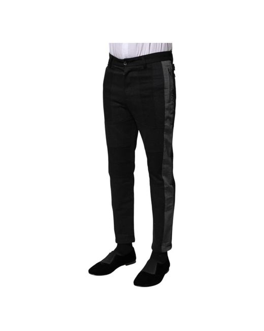 Dolce & Gabbana Black Suit Trousers for men